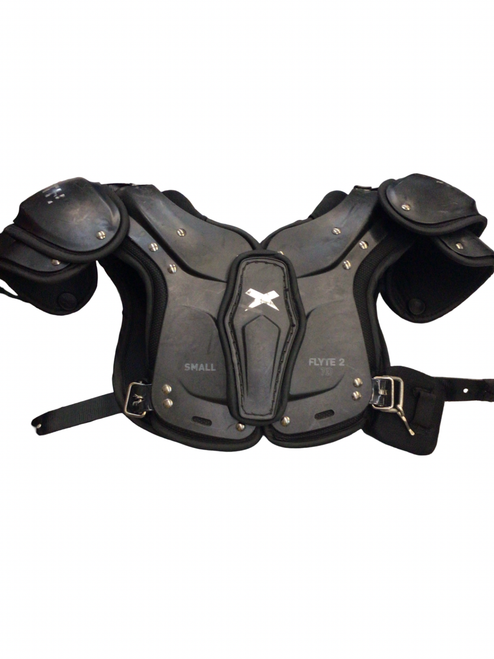 Vist Large View of Product Image Which is Used Xenith FLYTE 2 FB Shoulder Pads Black SM