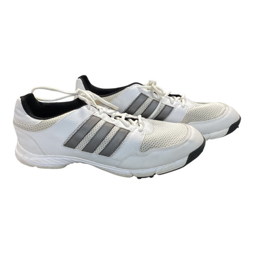 Vist Large View of Product Image Which is Used Adidas Mens Golf Shoes White Senior 12