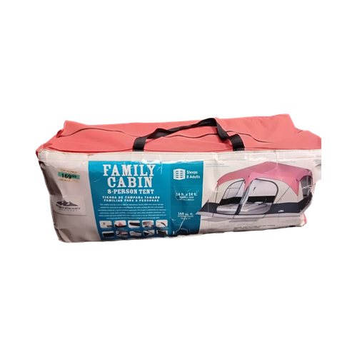 Vist Large View of Product Image Which is Used NORTHWESTERN FAMILY CABIN Multi-person & Family Tent Red Family