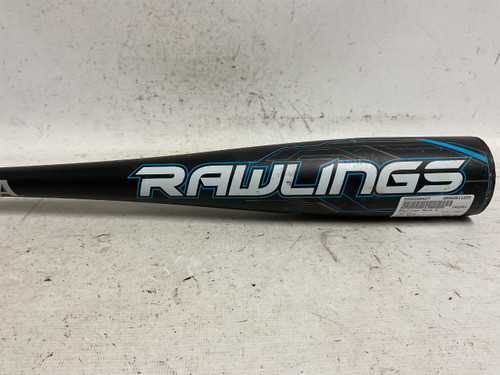 Vist Large View of Product Image Which is Used Rawlings US8M11 BB/SB USA 2 5/8 Bat Black And Carolina Blue 27"