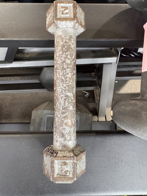 Vist Large View of Product Image Which is Used Hex Dumbbell (Each) 2 lb