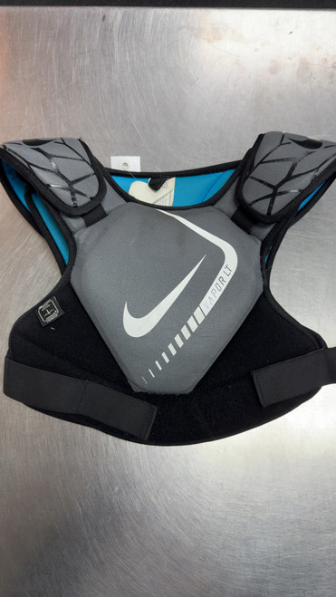 Vist Large View of Product Image Which is Used Nike VAPOR LT Lacrosse Shoulder Pads Grey XL