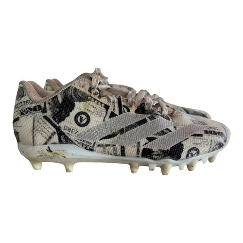 Vist Large View of Product Image Which is Used Adidas Jr FB Cleats White Junior 02