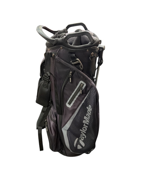 Vist Large View of Product Image Which is Used Taylormade BLACK STAND BAG Mens Stand Bag Black