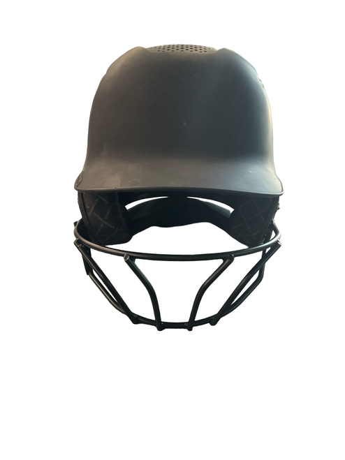 Vist Large View of Product Image Which is Used Evoshield BATTING HELMET W/MASK Batting Helmet w/Mask Black SM