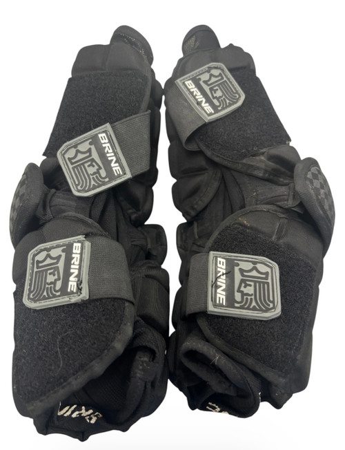 Vist Large View of Product Image Which is Used Brine ARM PAD Lacrosse Arm Pads/Guards Black LG