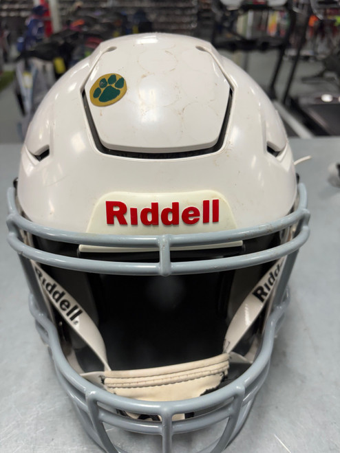 Vist Large View of Product Image Which is Used Riddell SPEEDFLEX FB Helmet White SM