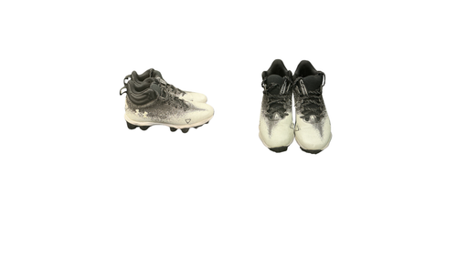 Vist Large View of Product Image Which is Used Under Armour Jr FB Cleats White Junior 04