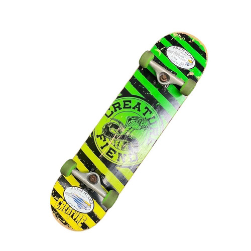 Vist Large View of Product Image Which is Used Creature CREATURE FIEND Complete Skateboard Green Regular
