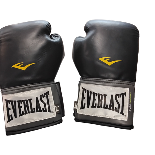 Vist Large View of Product Image Which is Used Everlast Boxing Gloves Black LG