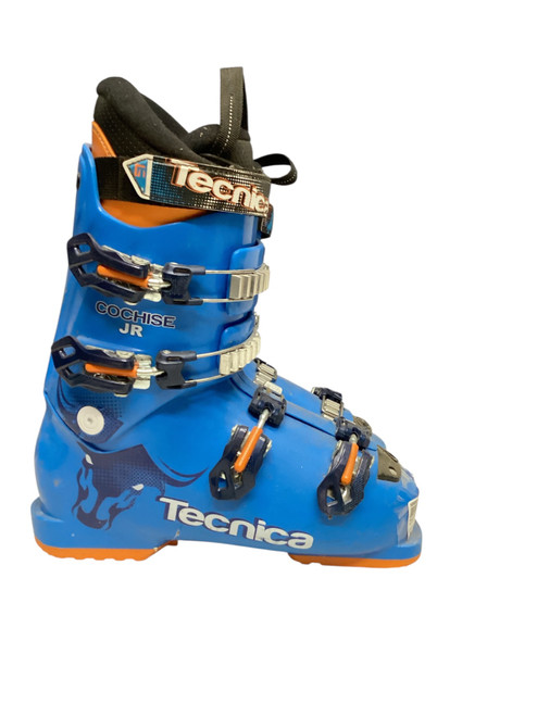 Vist Large View of Product Image Which is Used Tecnica COCHISE JR Boys DH Ski Boot Carolina Blue 250 MP - M07 - W08