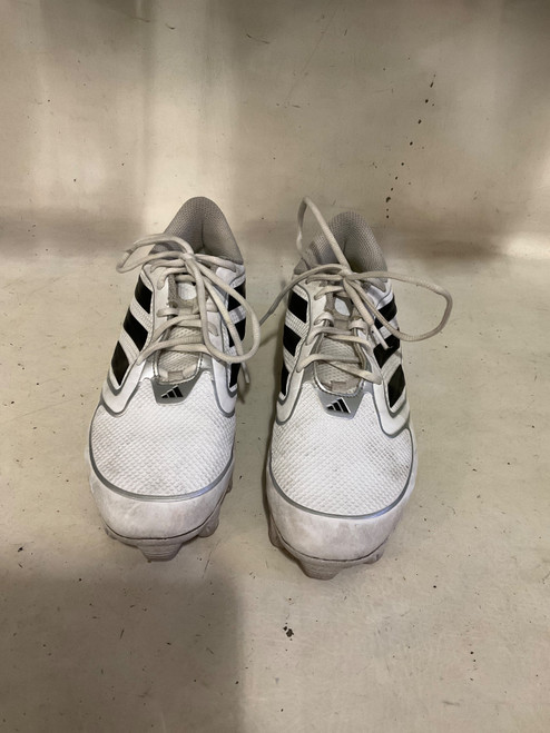 Vist Large View of Product Image Which is Used Adidas PUREHUSTLE BB/SB Cleats White Senior 10