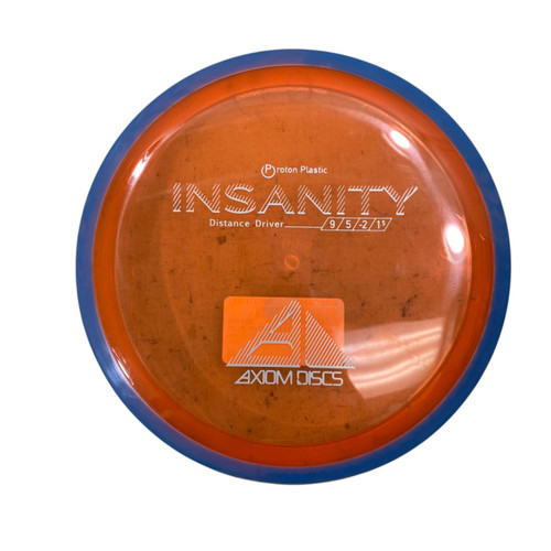 Vist Large View of Product Image Which is Used Axiom INSANITY PROTON PLASTIC 166G Disc Golf Driver Orange
