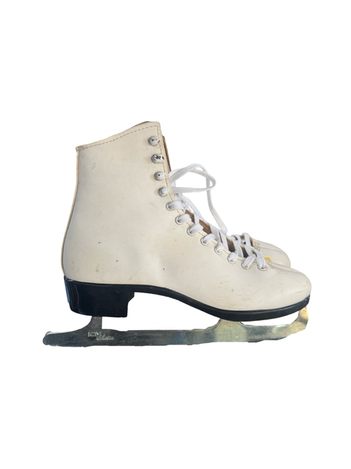 Vist Large View of Product Image Which is Used Bauer FS WomensFigure Skate White Senior 7