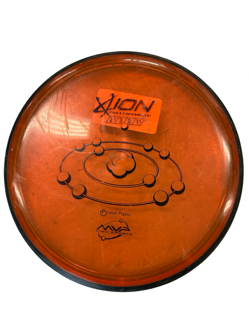 Vist Large View of Product Image Which is Used MVP ION Disc Golf Putter Orange