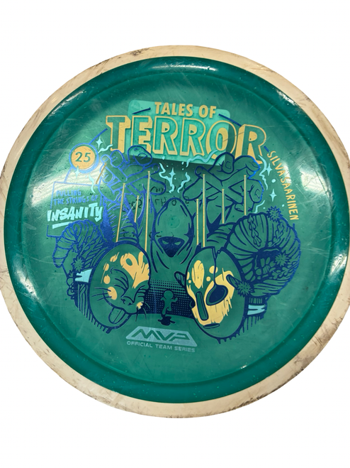 Vist Large View of Product Image Which is Used MVP INSANITY Disc Golf Driver Green
