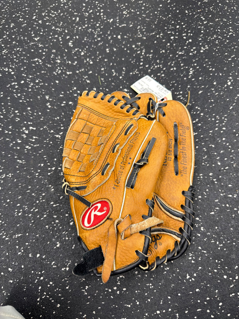 Vist Large View of Product Image Which is Used Rawlings RBG80FR BB/SB Glove RH Throw Brown 10 1/2"