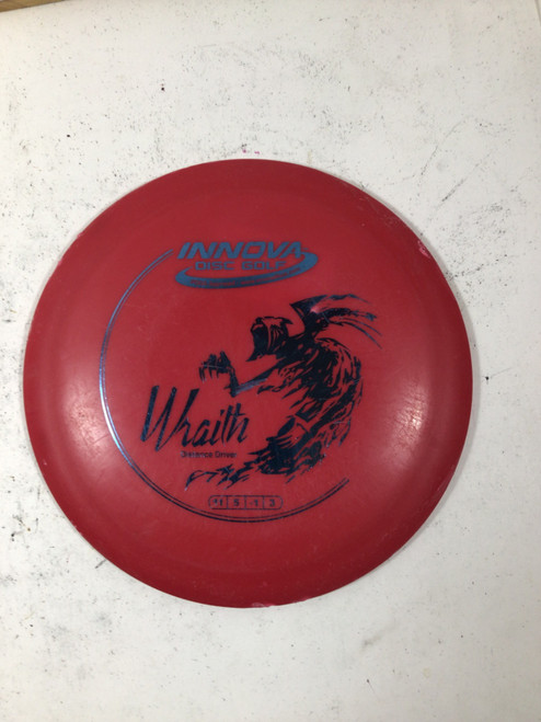 Vist Large View of Product Image Which is Used Innova DX WRAITH Disc Golf Driver Red 172g