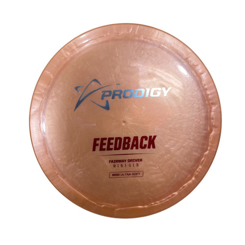 Vist Large View of Product Image Which is Used Prodigy FEEDBACK 500 ULTRA SOFT Disc Golf Driver Orange 172g