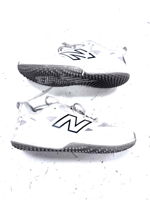 Vist Large View of Product Image Which is Used New Balance LAX Cleats Mens White Senior 9