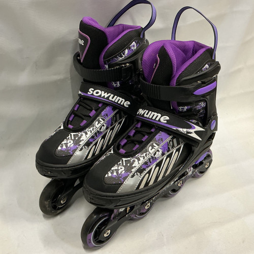Vist Large View of Product Image Which is Used Sonic SOWUME TRON Junior Rec Fitness Skates Black Adjustable