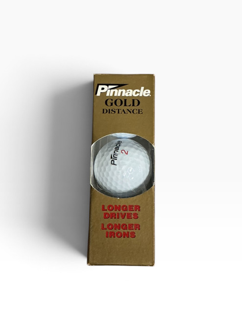 Vist Large View of Product Image Which is New Pinnacle GOLD DISTANCE 3 Ball - Golf Ball Sleeve