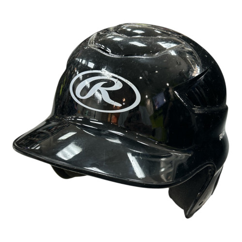 Vist Large View of Product Image Which is Used Rawlings RCFH 6 1/2 - 7 1/2 HELMET Batting Helmet No Mask Black One Size