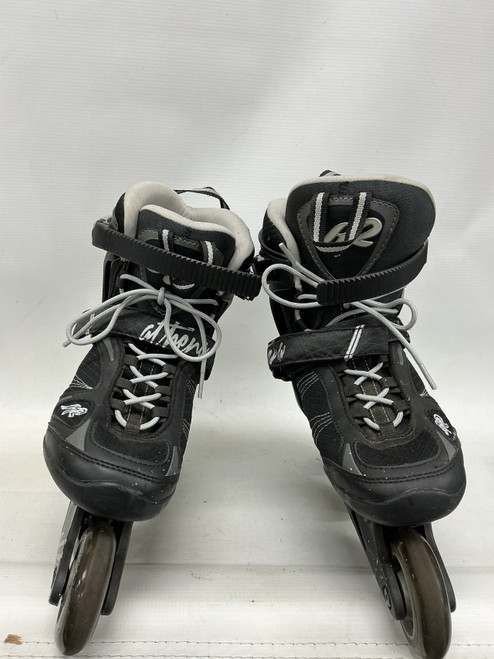 Vist Large View of Product Image Which is Used K2 ATHENA Senior Roller Quad Skates Black Senior 10