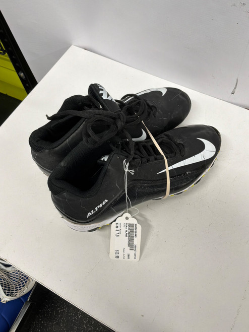 Vist Large View of Product Image Which is Used Nike ALPHA Adult FB Cleats Black Senior 7.5