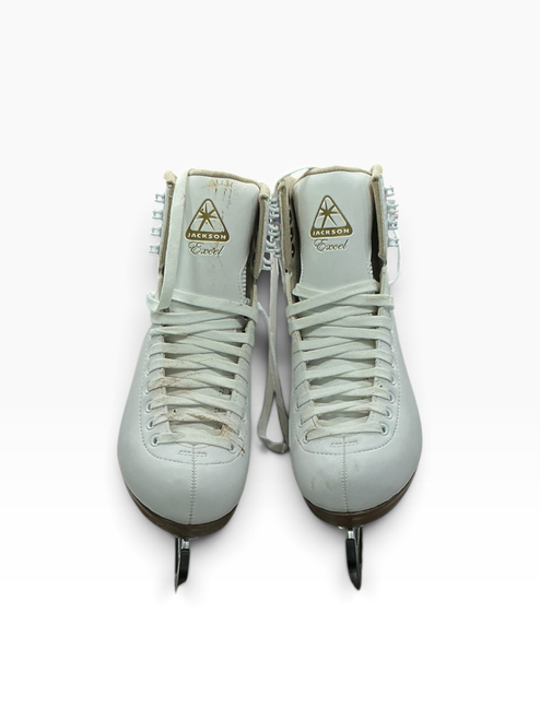 Vist Large View of Product Image Which is Used Jackson EXCEL WomensFigure Skate White Senior 6.5