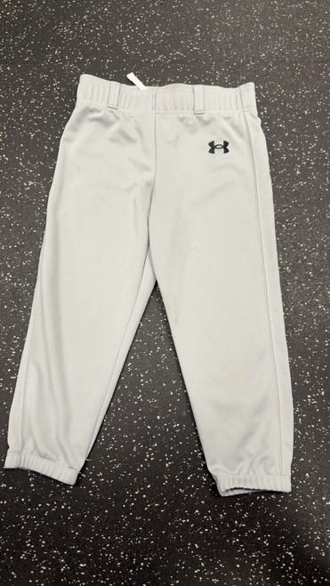 Vist Large View of Product Image Which is Used Under Armour BASEBALL PANTS BB/SB Pant Boys Grey MD
