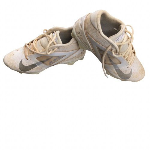 Vist Large View of Product Image Which is Used Nike ALPHA MENACE 4 PRO BB/SB Cleats White Senior 10