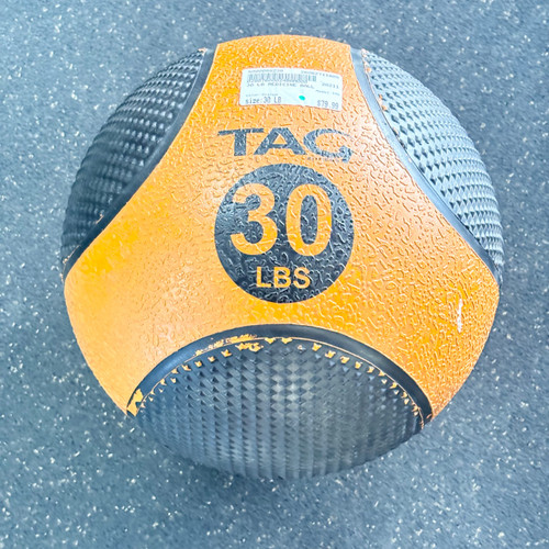 Vist Large View of Product Image Which is Used TAG Medicine Ball Orange 30 lb
