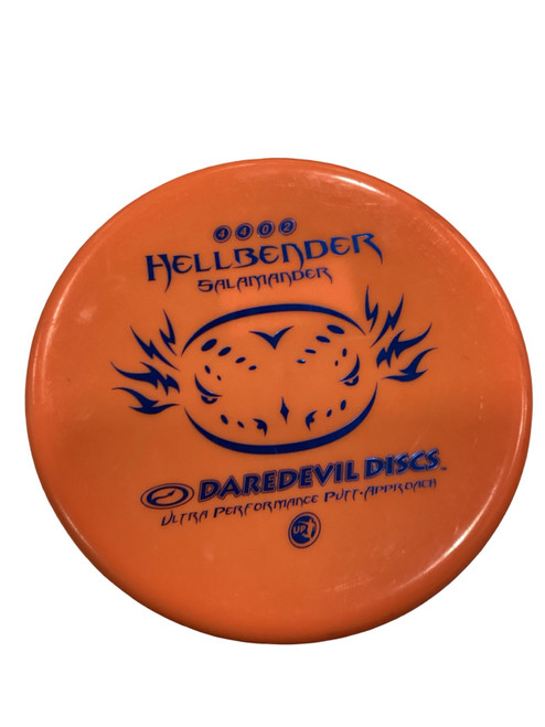 Vist Large View of Product Image Which is Used DAREDEVIL HELLBENDER Disc Golf Driver Orange
