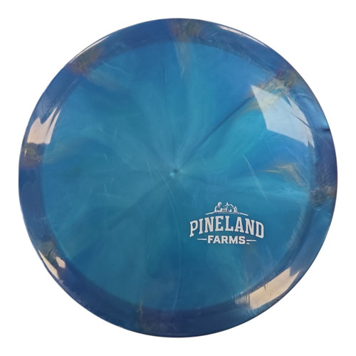 Vist Large View of Product Image Which is Used Thought Space Athletics OMEN Disc Golf Driver Navy Blue 169g