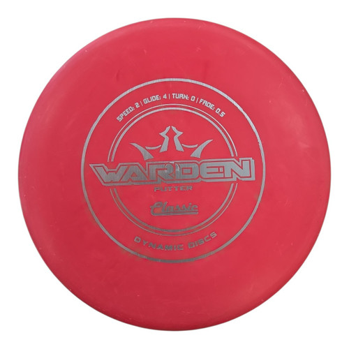 Vist Large View of Product Image Which is Used Dynamic Discs CLASSIC WARDEN Disc Golf Putter Red 173g