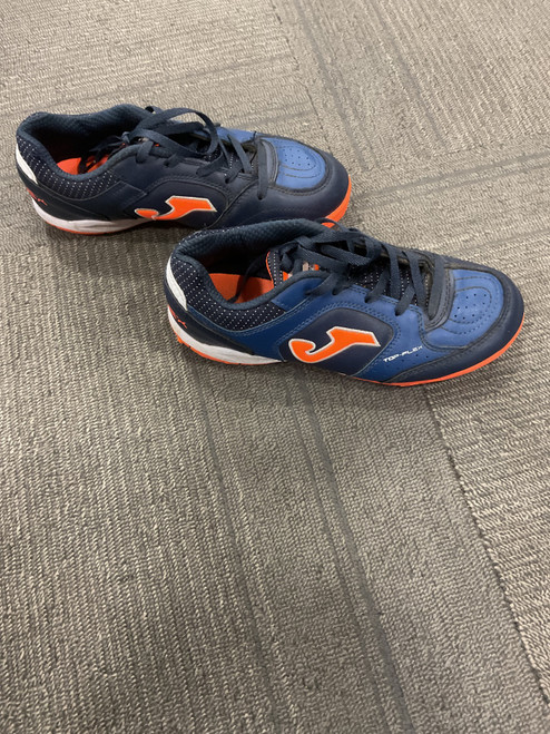 Vist Large View of Product Image Which is Used Joma TOP-FLEX Soccer Turf Shoes Navy Blue Junior 03.5