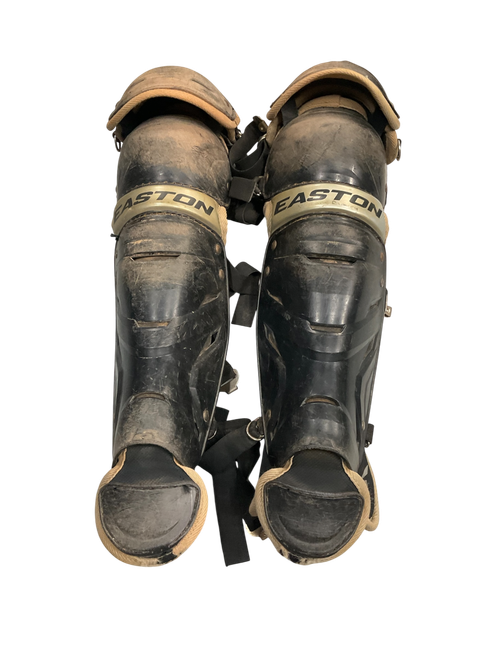 Vist Large View of Product Image Which is Used Easton GAMETIME Catchers Leg Guards Black Intermed