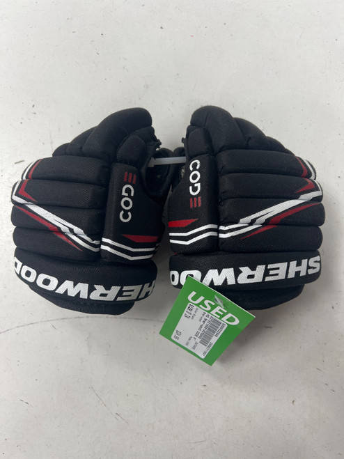 Vist Large View of Product Image Which is Used Sher-wood CODE Youth Gloves Black 8"