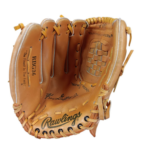 Vist Large View of Product Image Which is Used Rawlings KEN GRIFFEY JR BB/SB Glove LH Throw Brown 12 1/2"