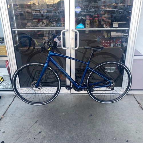 Vist Large View of Product Image Which is Used Specialized SIRRUS Road Bike Mens Navy Blue 56-58cm - LG Frame