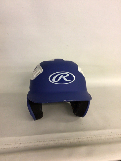 Vist Large View of Product Image Which is Used Rawlings R16 Batting Helmet No Mask Royal Blue And White One Size