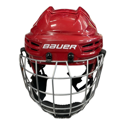 Vist Large View of Product Image Which is Used Bauer PRODIGY Helmet Cage Combo Red One Size