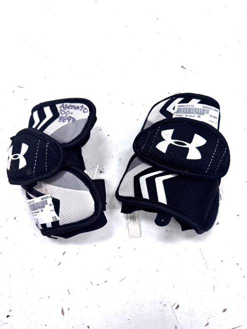 Vist Large View of Product Image Which is Used Under Armour UK Lacrosse Arm Pads/Guards Black SM