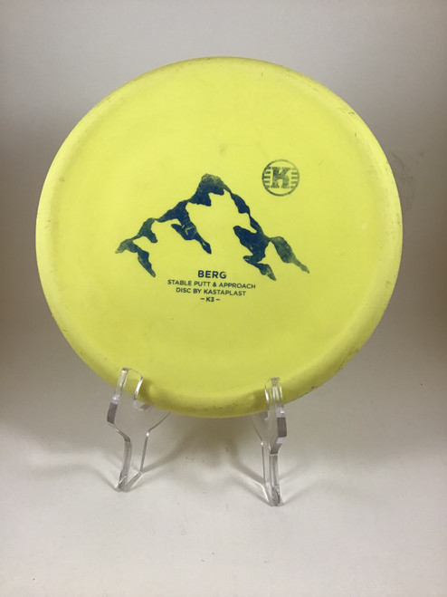 Vist Large View of Product Image Which is Used Kastaplast K3 BERG Disc Golf Putter Yellow 172g