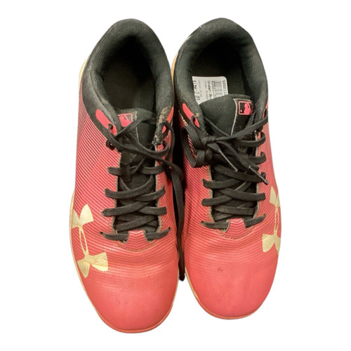 Vist Large View of Product Image Which is Used Under Armour BB CLEAT BB/SB Cleats Pink Junior 03