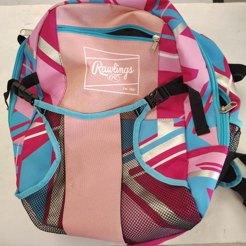 Vist Large View of Product Image Which is Used Rawlings BAG BB/SB Player Backpack Pink
