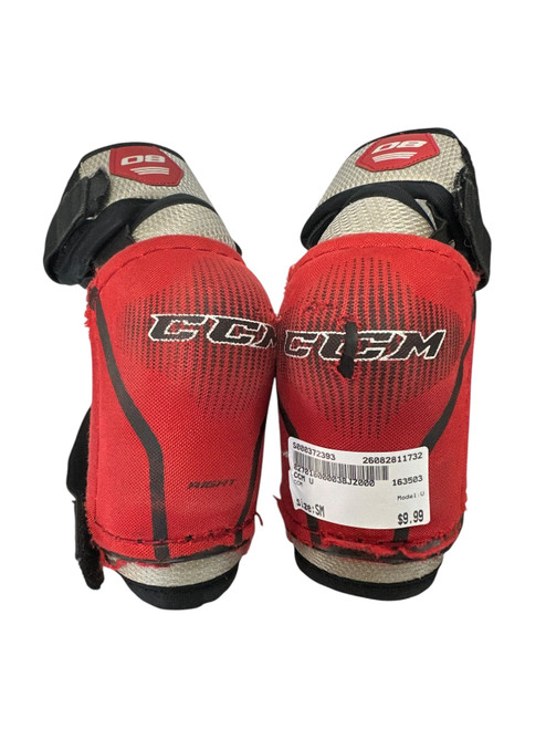 Vist Large View of Product Image Which is Used CCM U Junior Elbow Pads SM