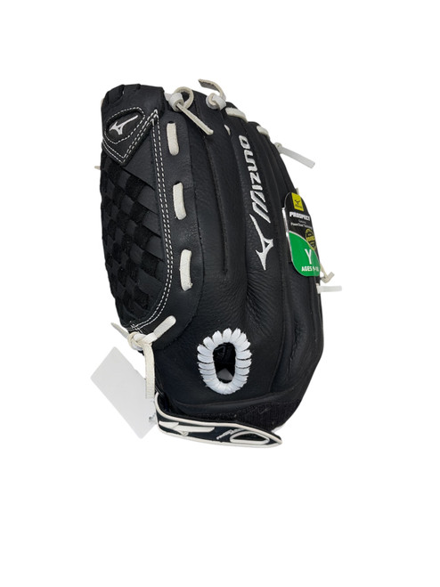 Vist Large View of Product Image Which is Used Mizuno PROSPECT SELECT LH Throw Fastpitch Gloves Black 12"