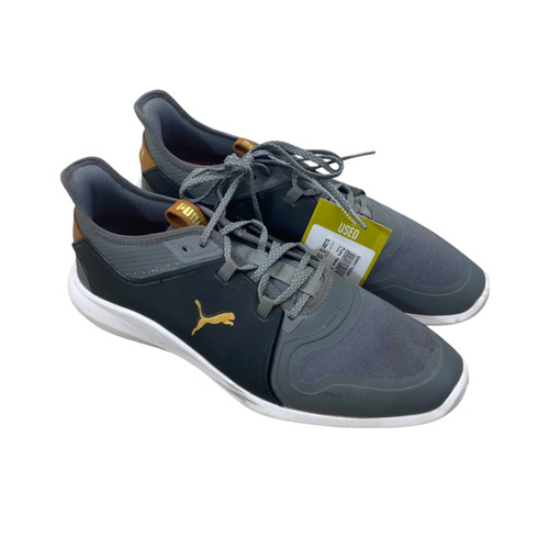 Vist Large View of Product Image Which is Used Puma Mens Golf Shoes Grey Senior 10.5